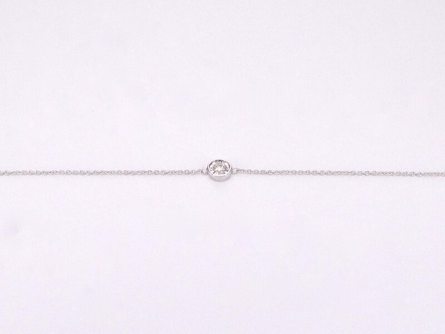 Witgouden armband met diamant 0.10 carat - afbeelding 5 van  8