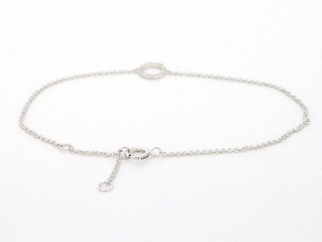 Witgouden armband met diamant - afbeelding 3 van  6