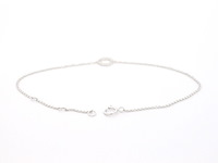 Witgouden armband met diamant - afbeelding 4 van  6