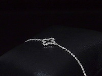 Witgouden armband met diamant - afbeelding 5 van  9