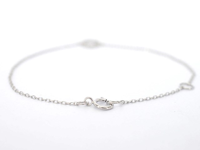 Witgouden armband met diamant - afbeelding 3 van  8