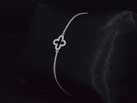 Witgouden armband met diamant