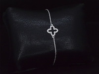 Witgouden armband met diamant - afbeelding 4 van  8