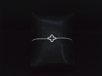 Witgouden armband met diamant - afbeelding 5 van  8