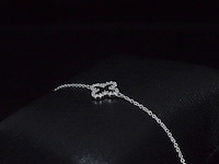 Witgouden armband met diamant - afbeelding 6 van  8