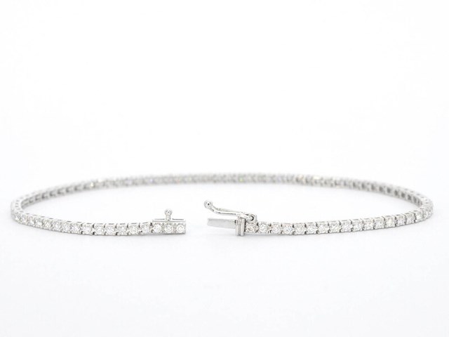 Witgouden armband met diamanten 1.20 carat - afbeelding 4 van  9