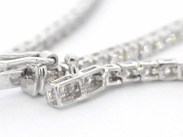 Witgouden armband met diamanten 1.20 carat - afbeelding 7 van  9