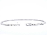 Witgouden armband met diamanten 2.30 carat - afbeelding 2 van  7