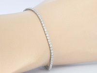 Witgouden armband met diamanten 2.30 carat - afbeelding 2 van  8