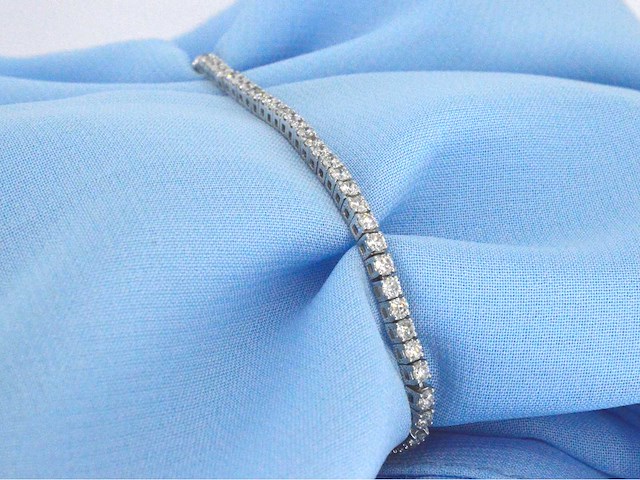 Witgouden armband met diamanten 3.50 carat - afbeelding 5 van  7