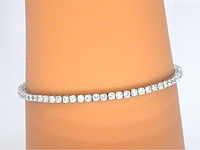 Witgouden armband met diamanten 3.50 carat - afbeelding 2 van  9