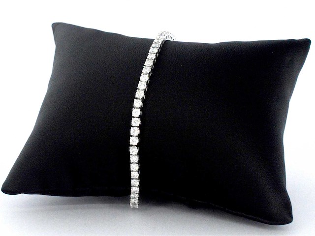 Witgouden armband met diamanten 3.50 carat - afbeelding 4 van  9