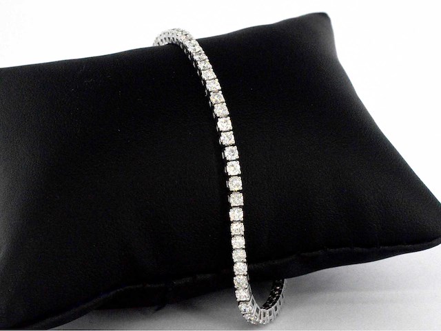 Witgouden armband met diamanten 3.50 carat - afbeelding 5 van  9