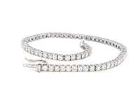 Witgouden armband met diamanten 3.50 carat - afbeelding 8 van  9