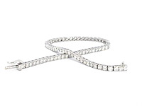 Witgouden armband met diamanten 3.50 carat - afbeelding 9 van  9