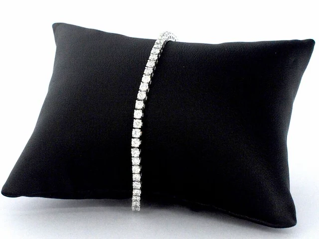 Witgouden armband met diamanten 3.50 carat - afbeelding 4 van  10