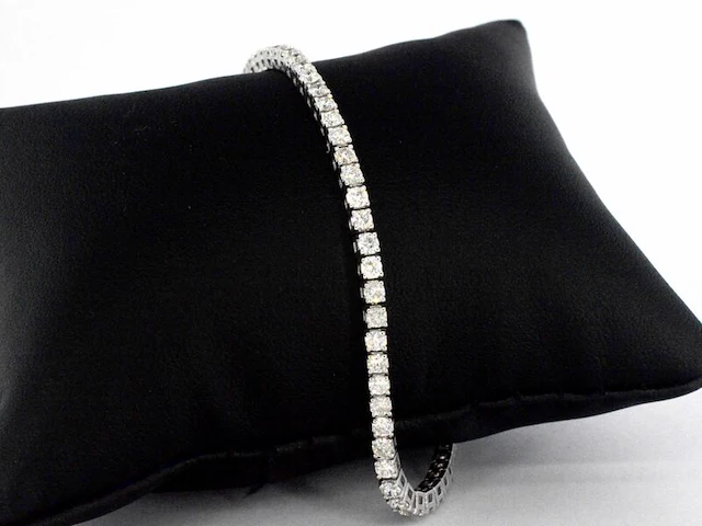 Witgouden armband met diamanten 3.50 carat - afbeelding 5 van  10