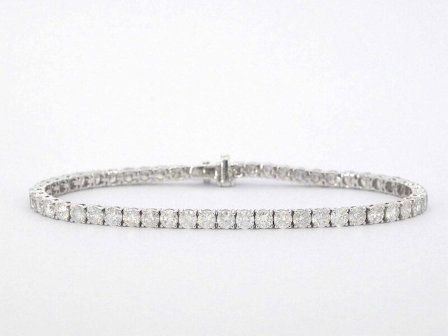 Witgouden armband met diamanten 6.50 carat - afbeelding 9 van  11