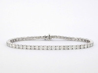 Witgouden armband met diamanten 6.50 carat - afbeelding 9 van  11