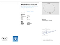 Witgouden armband met diamanten bedel - afbeelding 2 van  5