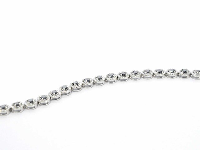 Witgouden armband met diamanten en briljanten 5.80 carat - afbeelding 6 van  7