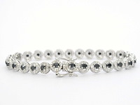 Witgouden armband met diamanten en briljanten 5.80 carat - afbeelding 3 van  8