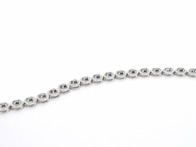 Witgouden armband met diamanten en briljanten 5.80 carat - afbeelding 5 van  8