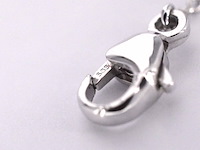 Witgouden armband met diamanten hartje 0.10 carat - afbeelding 6 van  6