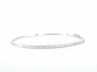 Witgouden armband met diamanten - afbeelding 6 van  10