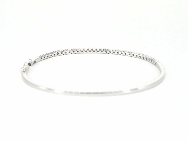 Witgouden armband met diamanten - afbeelding 9 van  10