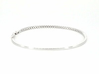 Witgouden armband met diamanten - afbeelding 9 van  10