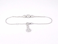 Witgouden armband met diamanten - afbeelding 4 van  7