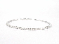 Witgouden armband met diamanten - afbeelding 5 van  10