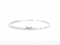Witgouden armband met diamanten - afbeelding 7 van  10