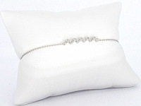 Witgouden armband met diamanten - afbeelding 5 van  8