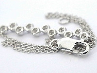 Witgouden armband met diamanten - afbeelding 8 van  8