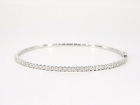 Witgouden armband met diamanten - afbeelding 1 van  9