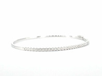 Witgouden armband met diamanten - afbeelding 4 van  9
