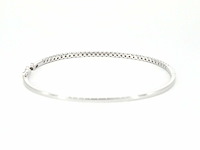 Witgouden armband met diamanten - afbeelding 7 van  9