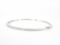 Witgouden armband met diamanten - afbeelding 5 van  11