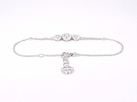 Witgouden armband met diamanten - afbeelding 3 van  8