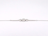 Witgouden armband met diamanten - afbeelding 5 van  8