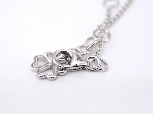 Witgouden armband met diamanten - afbeelding 6 van  8