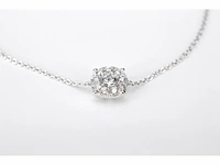 Witgouden armband met een diamanten bedel - afbeelding 3 van  6