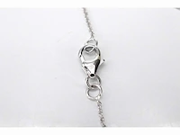 Witgouden armband met een diamanten bedel - afbeelding 4 van  6