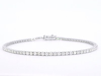 Witgouden armband met natuurlijke diamanten 2.30 carat - afbeelding 1 van  8