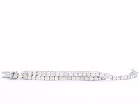 Witgouden armband met natuurlijke diamanten 2.30 carat - afbeelding 6 van  8