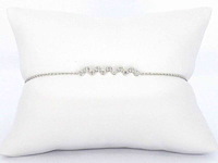 Witgouden armband met natuurlijke diamanten