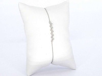 Witgouden armband met natuurlijke diamanten - afbeelding 5 van  9