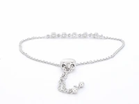 Witgouden armband met natuurlijke diamanten - afbeelding 3 van  8